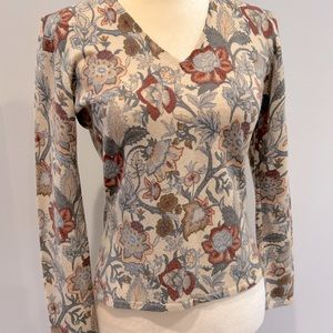 autumn cashmere floral sweater